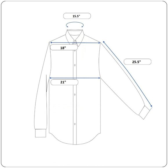 Hugo Boss Performance Dress Shirt Blue 39/15.5 - Picture 9 of 9